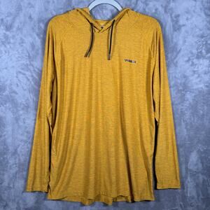 TeslaGear MTL73 Yellow Lightweight Hoodie Men’s Large Stretch Pullover